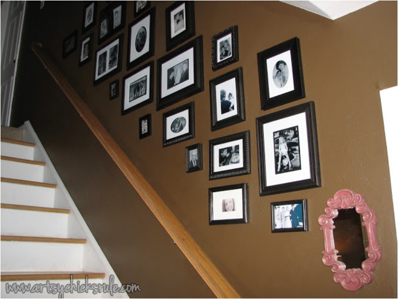 Creative Picture Wall Ideas for Stairs 3