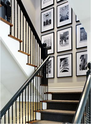 Useful Picture Wall Ideas for Stairs 7