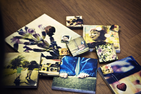 Photo Wall Idea #20 - Create Photo Tiles