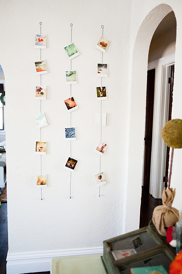 Photo Wall Idea #21 - Strings