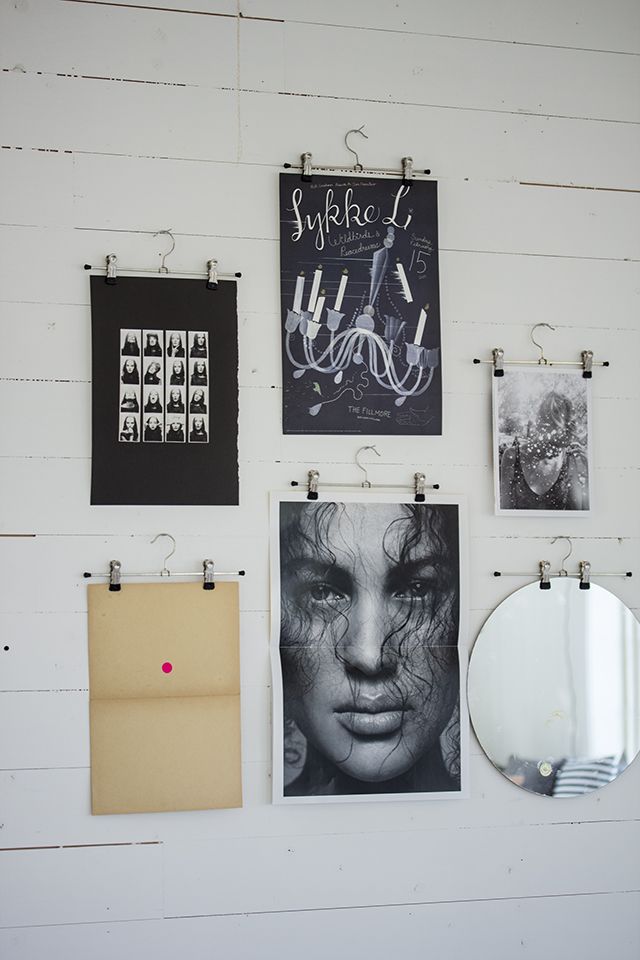 Gallery Wall Idea #9 - Use Hangers