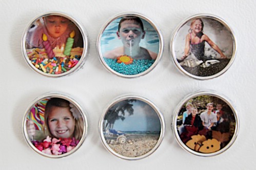 Photo Wall Idea #15 - Shadow Box magnets