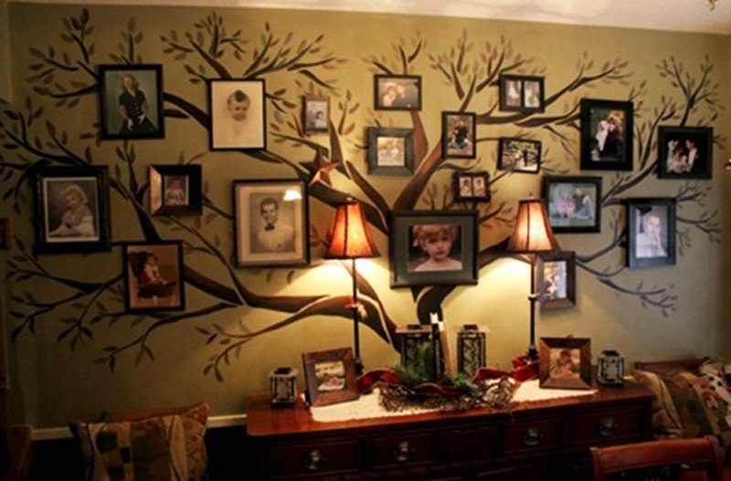 Photo Wall Idea #14 - Family Tree