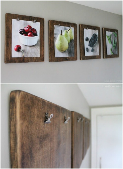 Gallery Wall Idea #18 - Clipboard Gallery Wall