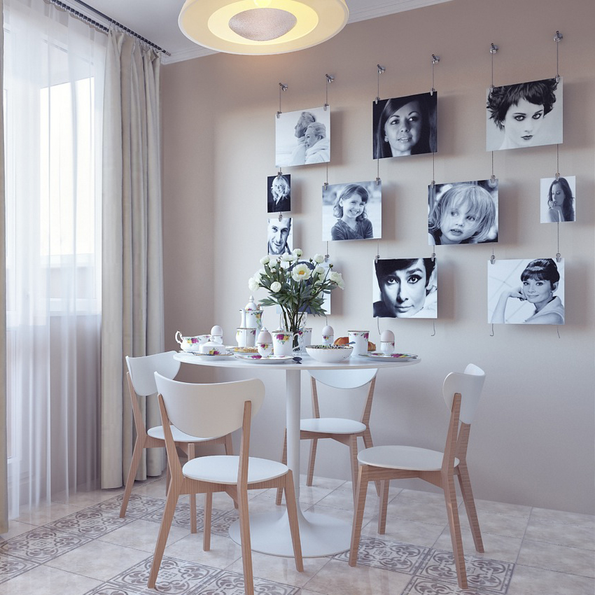 Gallery Wall Idea #22 - Photo Hanging System for a Modern Look