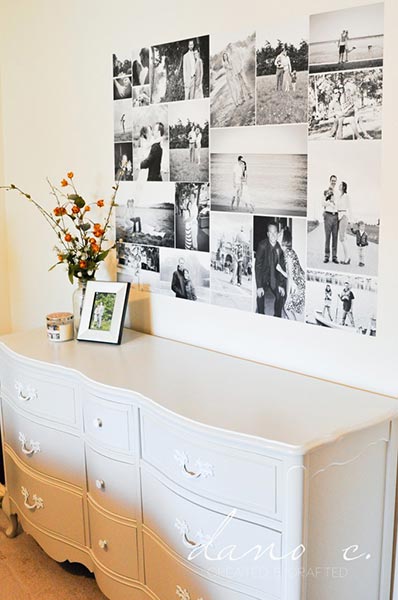 Photo Wall Idea #6 - Black and White Photo Collage