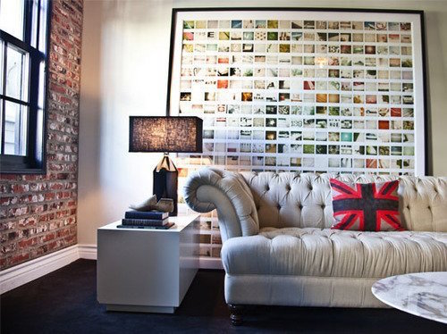 #34 DIY Photo Display Wall Art Idea