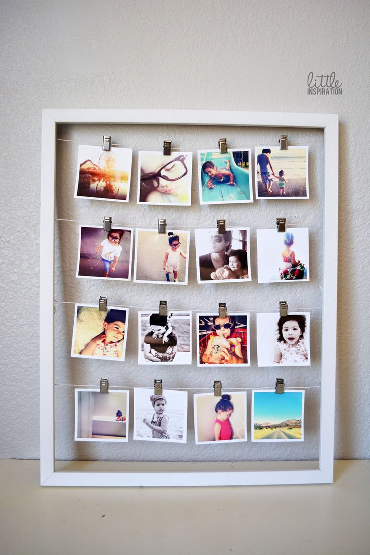 #8 DIY Photo Display Wall Art Idea