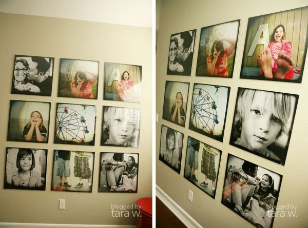 Photo Wall Display Idea #13