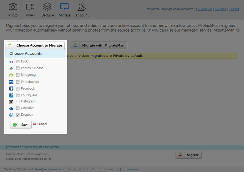 Dropbox to SmugMug Fastest Migration Tool