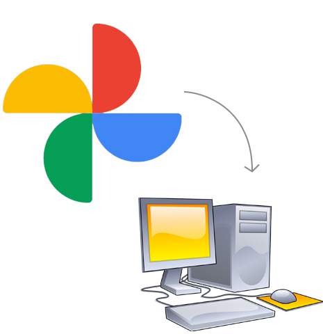 Transfer from Google Photos to Computer or Laptop