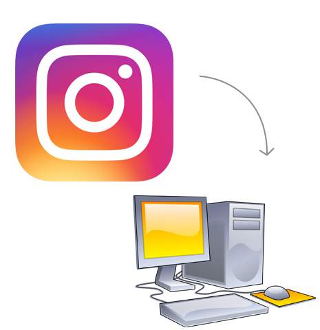 Transfer from Instagram to Computer or Laptop