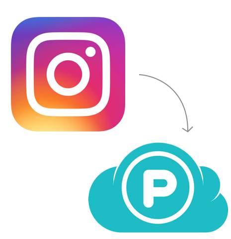 Transfer from Instagram to pCloud