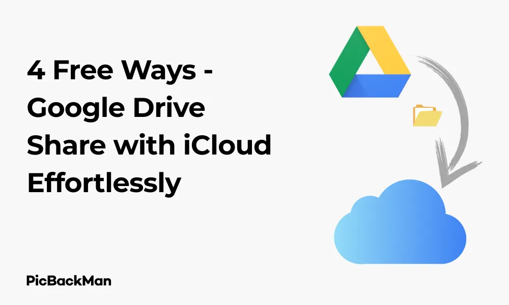 4 Free Ways - Google Drive Share with iCloud Effortlessly