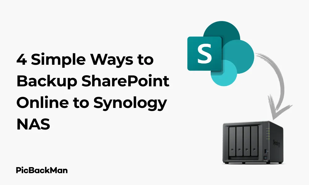4 Simple Ways to Backup SharePoint Online to Synology NAS