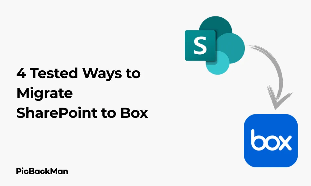 4 Tested Ways to Migrate SharePoint to Box