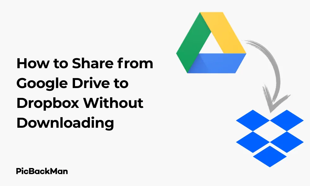 4 Ways - How to Share from Google Drive to Dropbox Without Downloading