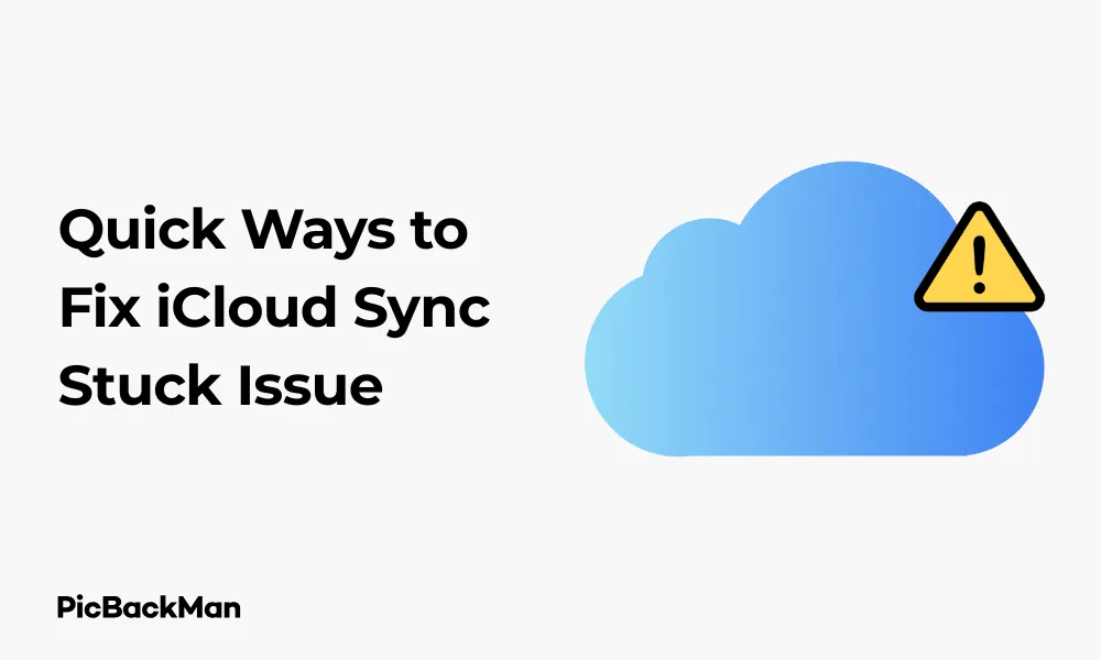 7 Quick Ways to Fix iCloud Sync Stuck Issue