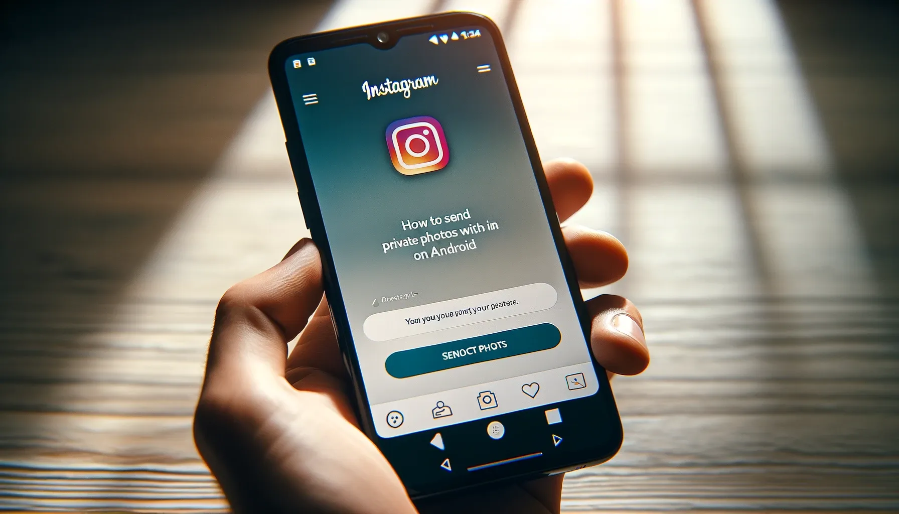 How to Send a Private Photos with Instagram on Android?