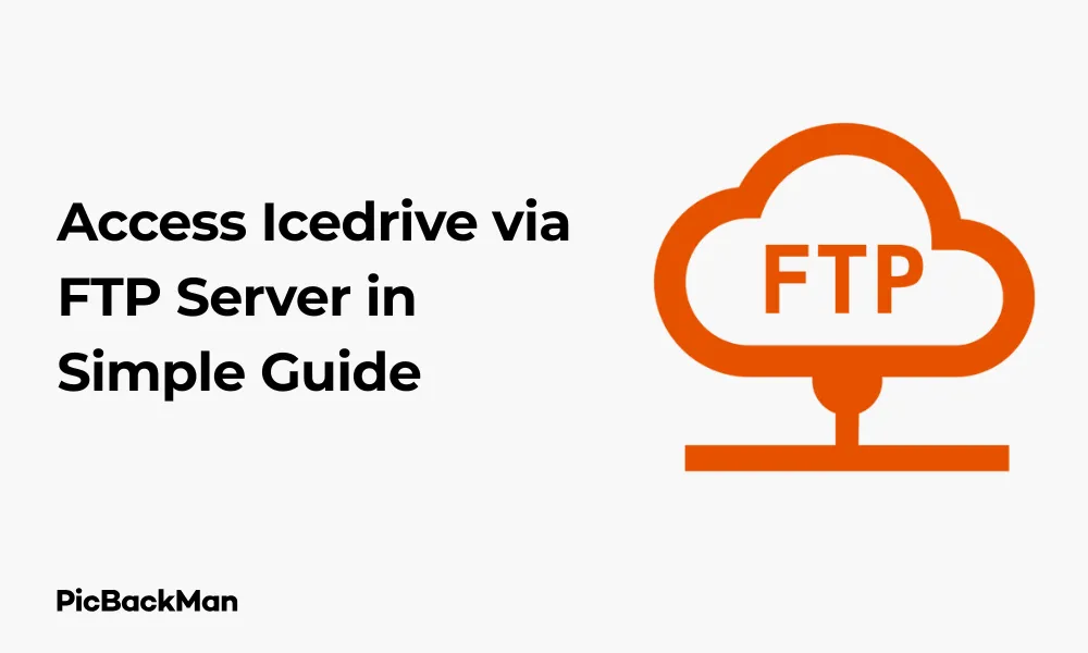 Access Icedrive via FTP Server in Simple Guide