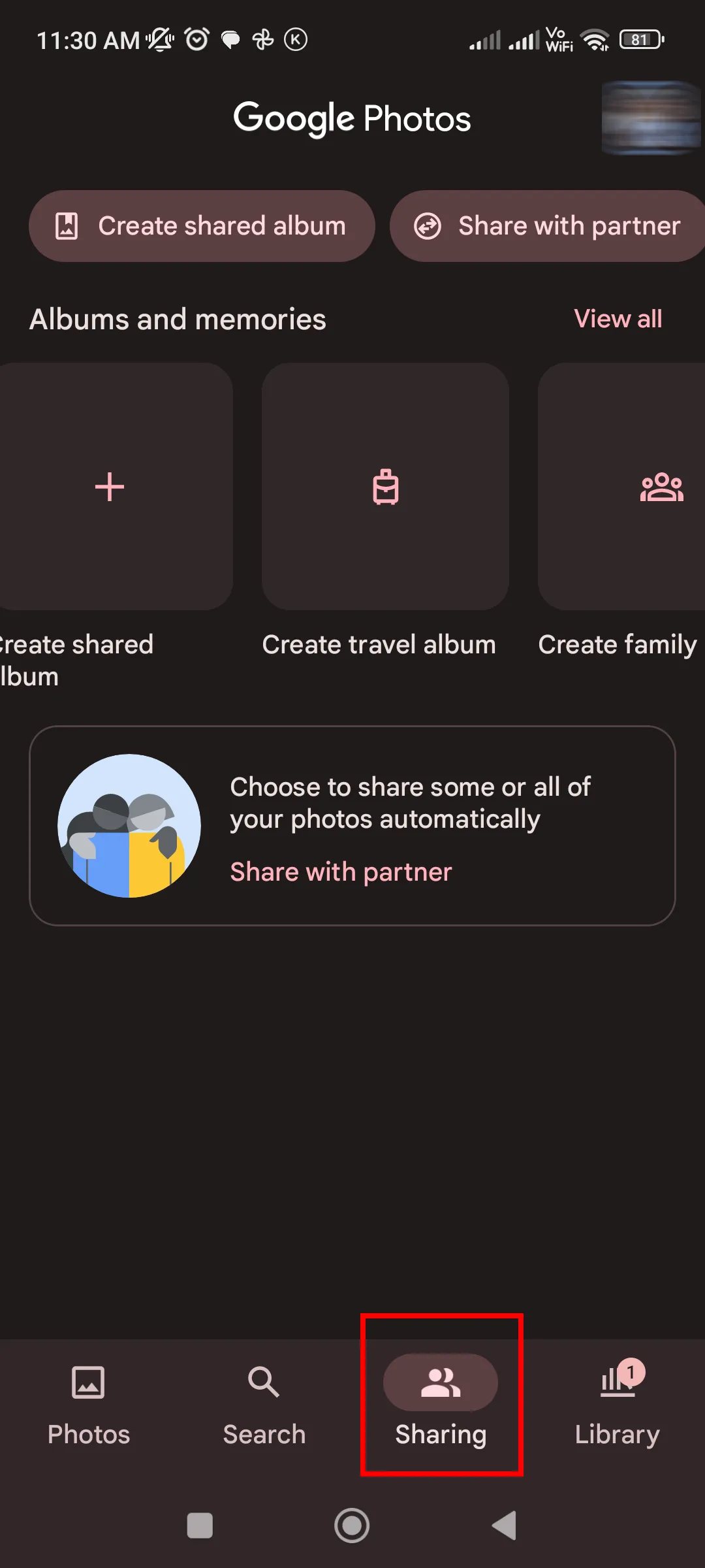 Access the Shared Album