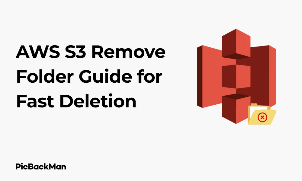 AWS S3 Remove Folder Guide for Fast Deletion