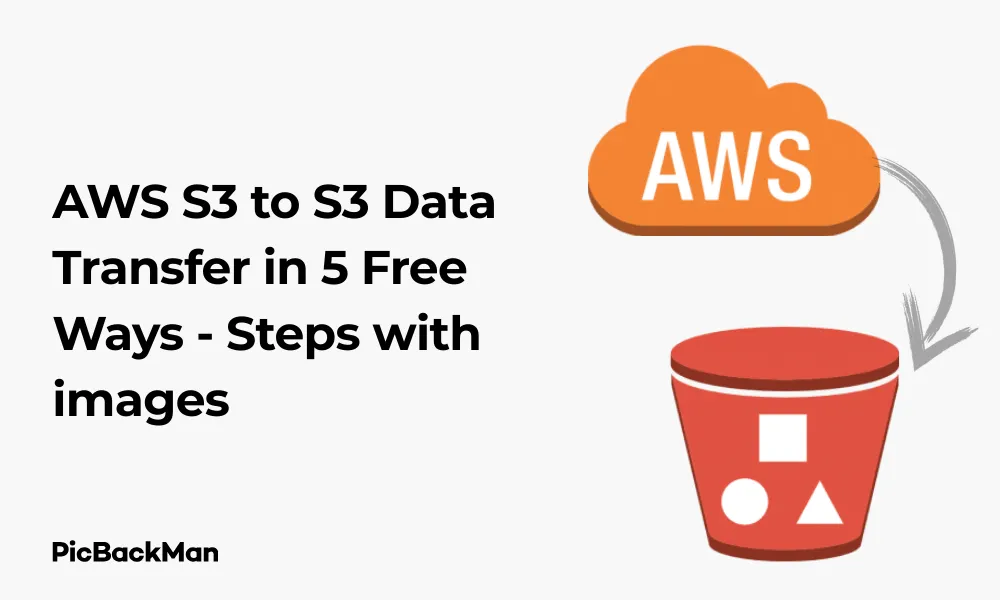 AWS S3 to S3 Data Transfer in 5 Free Ways - Steps with images