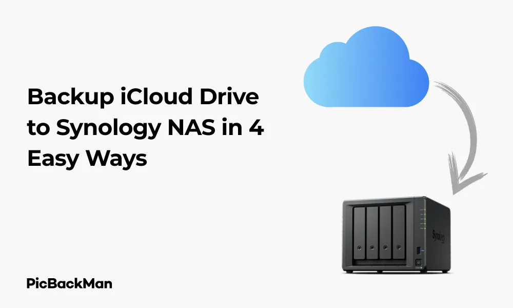 Backup iCloud Drive to Synology NAS in 4 Easy Ways