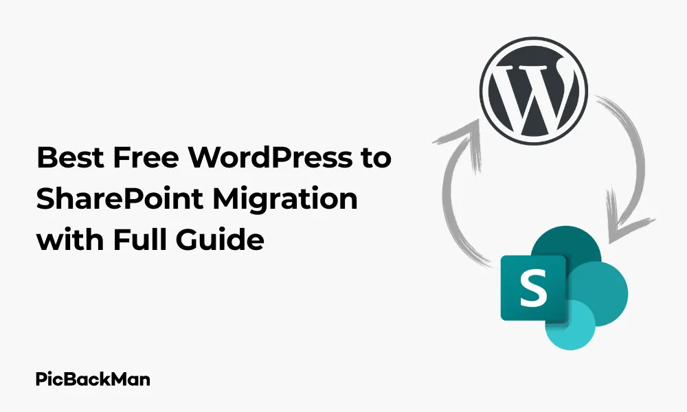 Best Free WordPress to SharePoint Migration with Full Guide