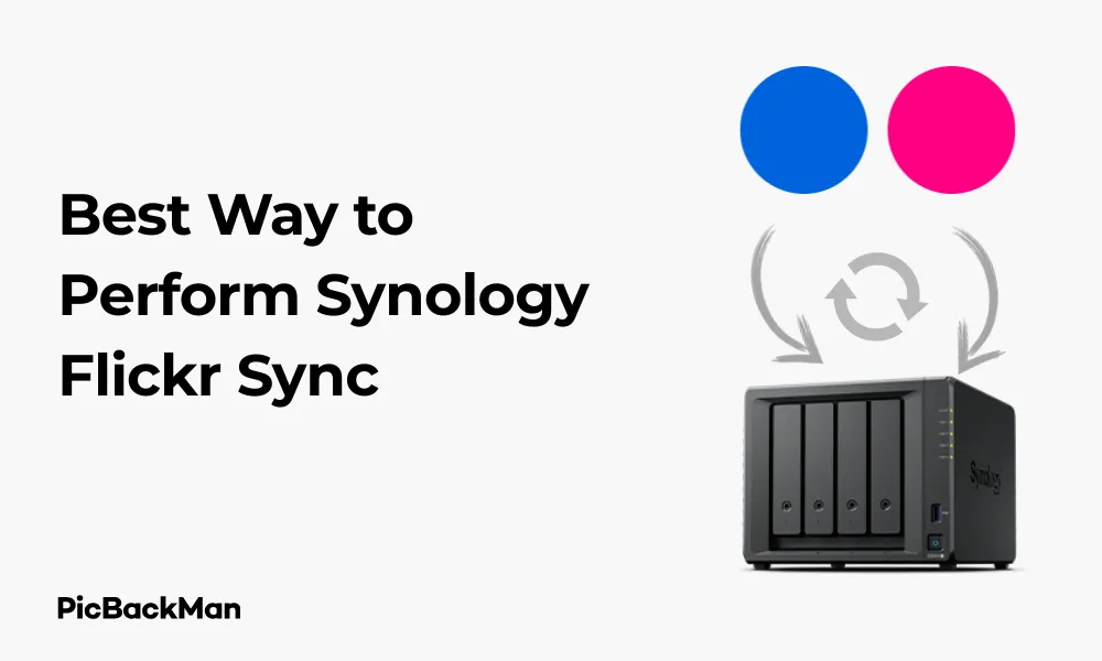 Best Way to Perform Synology Flickr Sync