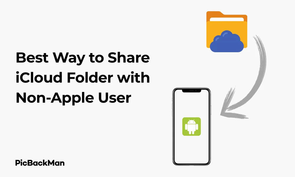 Best Way to Share iCloud Folder with Non-Apple User