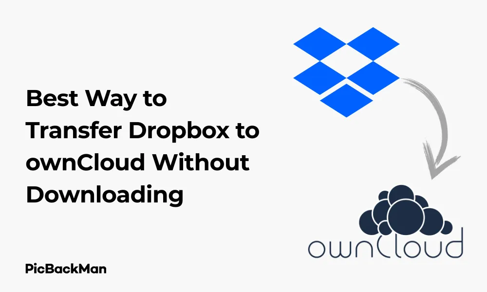 Best Way to Transfer Dropbox to ownCloud Without Downloading