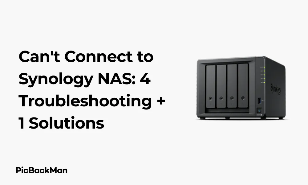 Can't Connect to Synology NAS: 4 Troubleshooting + 1 Solutions