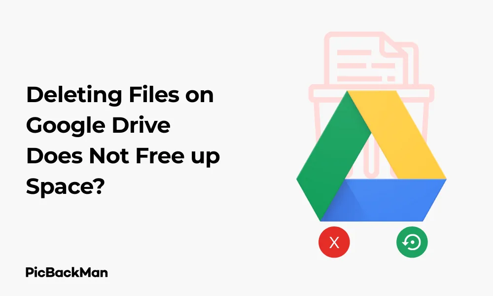 Deleting Files on Google Drive Does Not Free up Space?