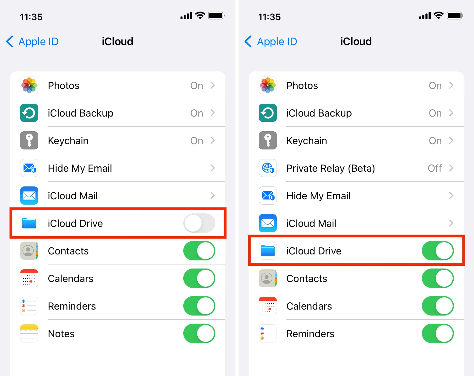 Setting Up iCloud Drive