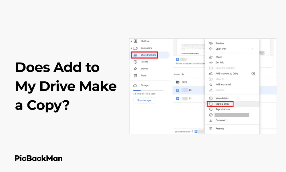 Does Add to My Drive Make a Copy?