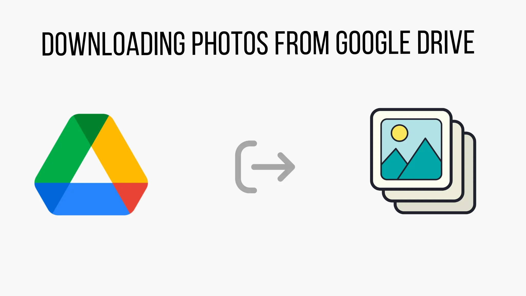 downloading photos from google drive