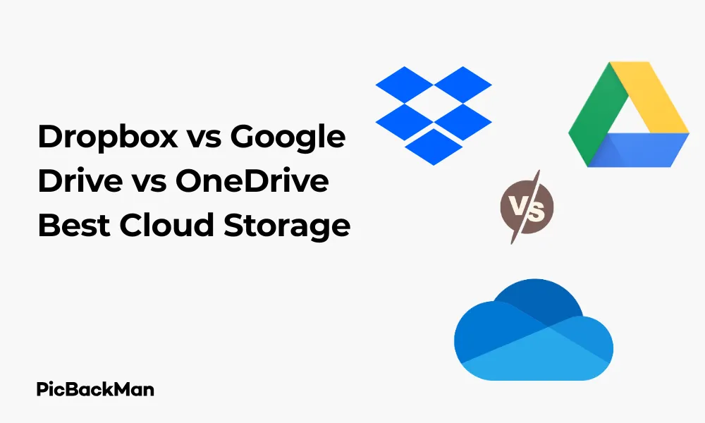 Dropbox vs Google Drive vs OneDrive Best Cloud Storage