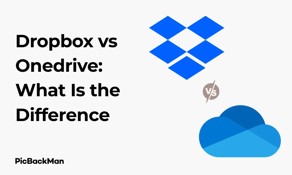 Dropbox vs Onedrive: What Is the Difference