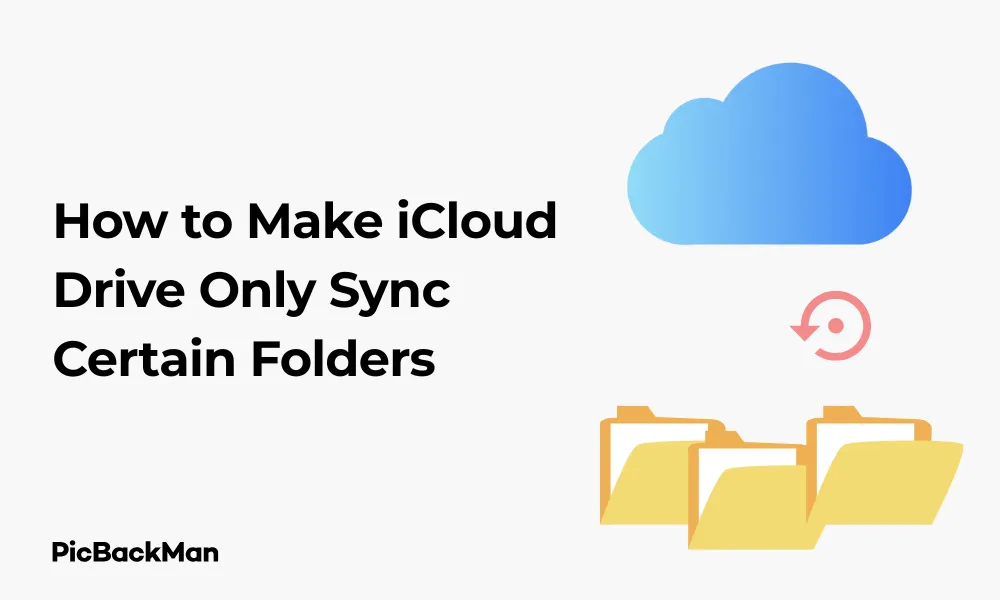 How to Make iCloud Drive Only Sync Certain Folders