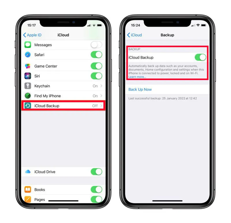 Enabling iCloud Backup on Your iPhone