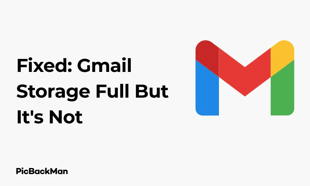 Fixed: Gmail Storage Full But It's Not - 7 Ways