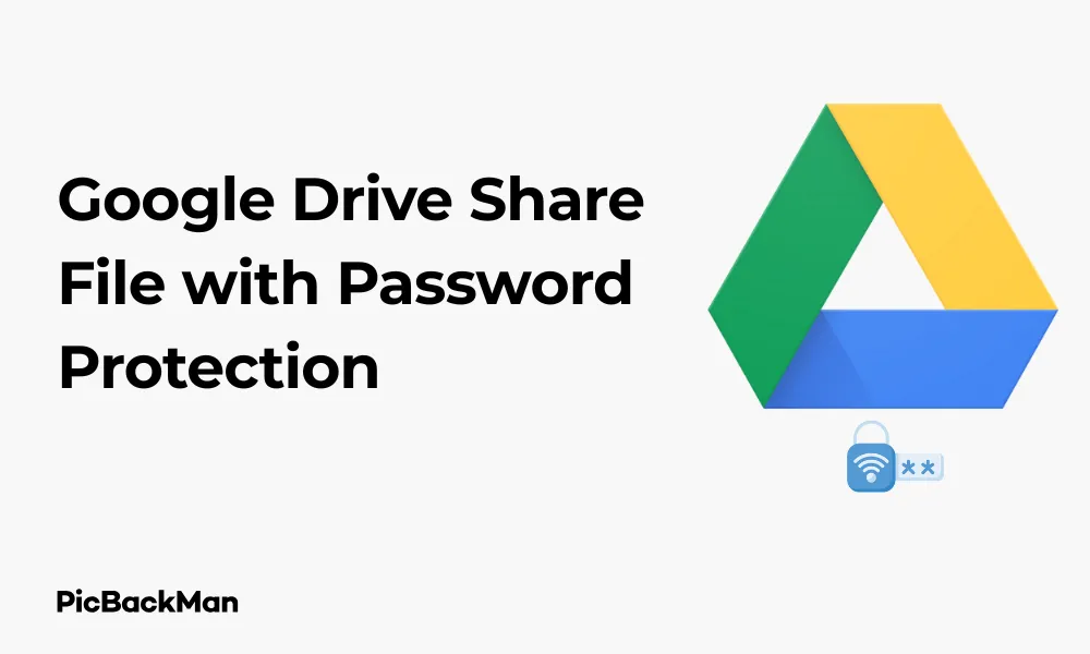 Google Drive Share File with Password Protection