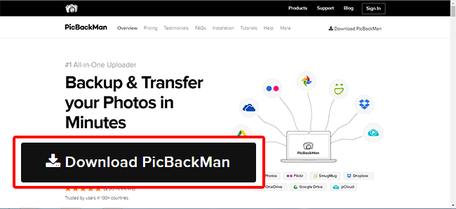 Download and install PicBackMan