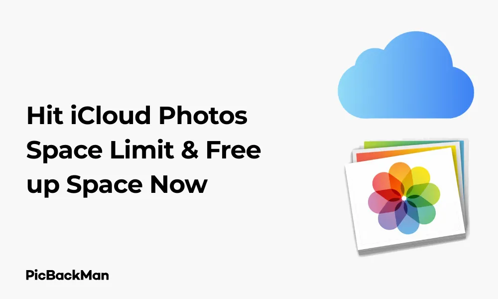 Hit iCloud Photos Space Limit & Free up Space Now