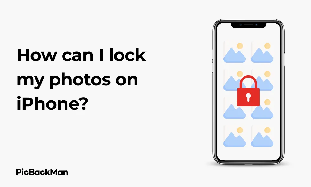 How can I lock my photos on iPhone