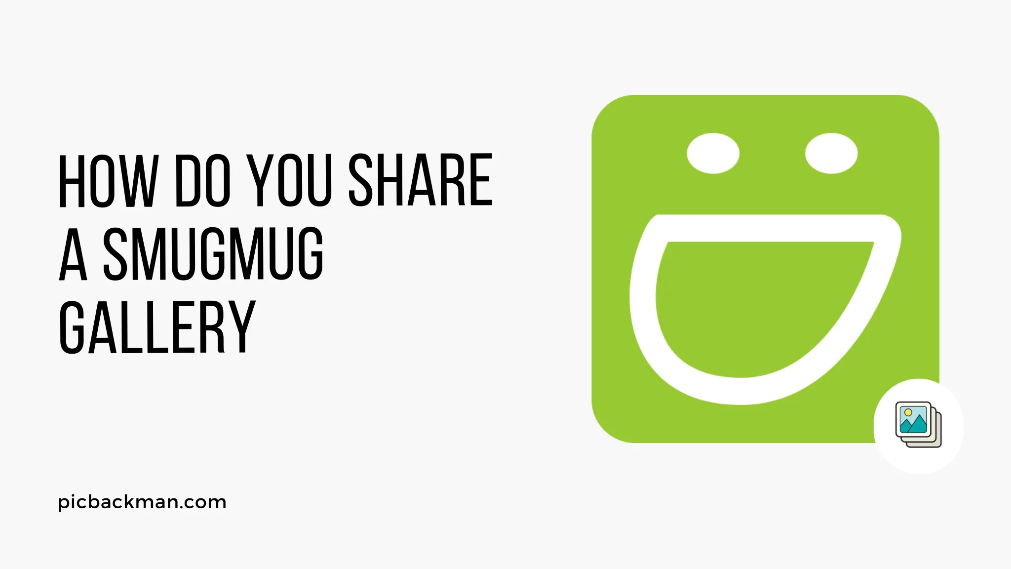 How do you share a SmugMug gallery?