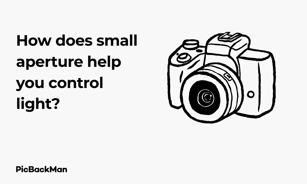 How does small aperture help you control light