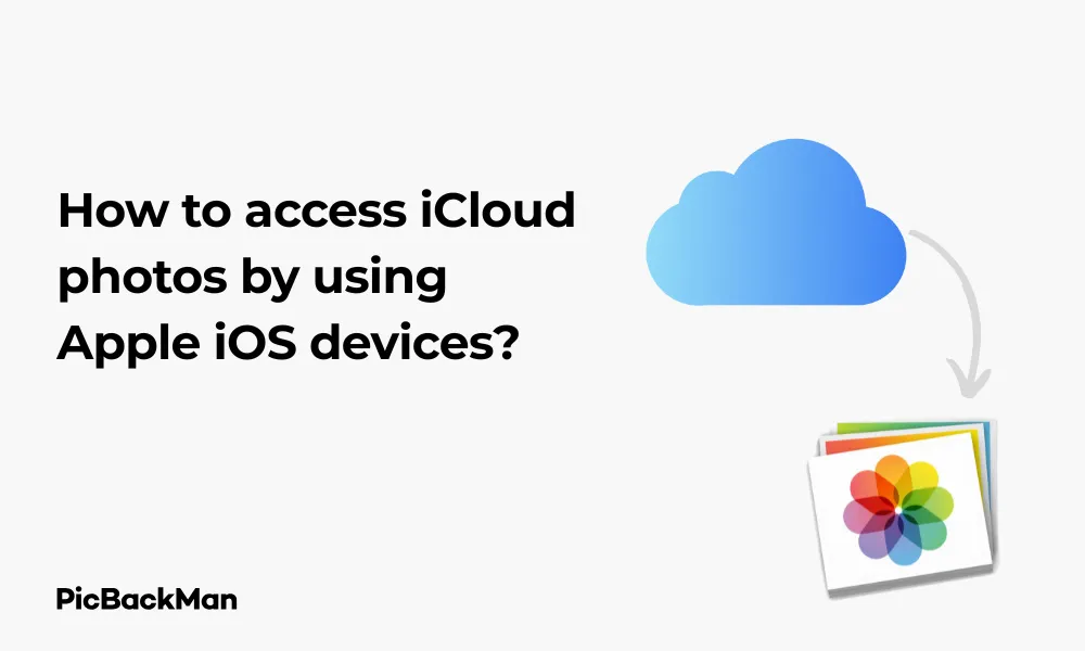 How to access iCloud photos by using Apple iOS devices