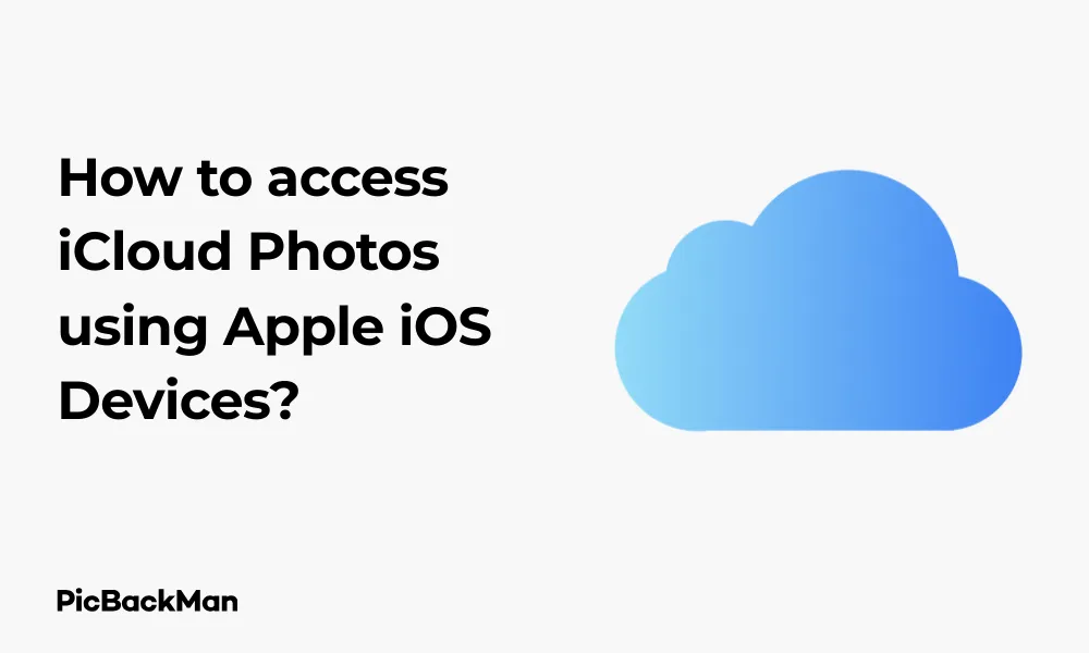 How to access iCloud Photos using Apple iOS Devices